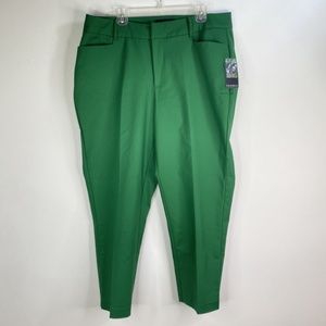 Eloquii Womens Pants Trousers Green Sz 16 v NEW St Patrick’s Day pockets